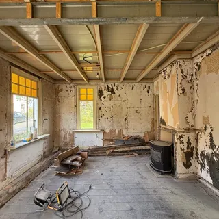 Renovatieproject in uitvoering